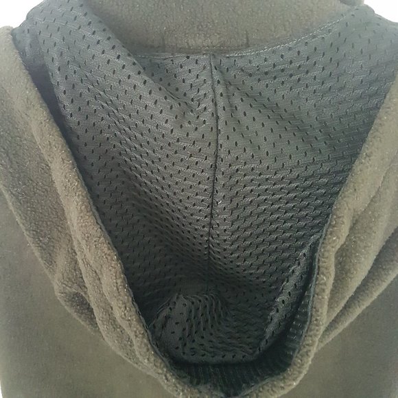 Rag OutDoors Olive Sleeveless Hooded Fleece, M - Picture 6 of 9